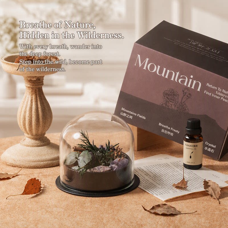 Botanical Diffuser Stone Set - Dried Flower & Essential Oil