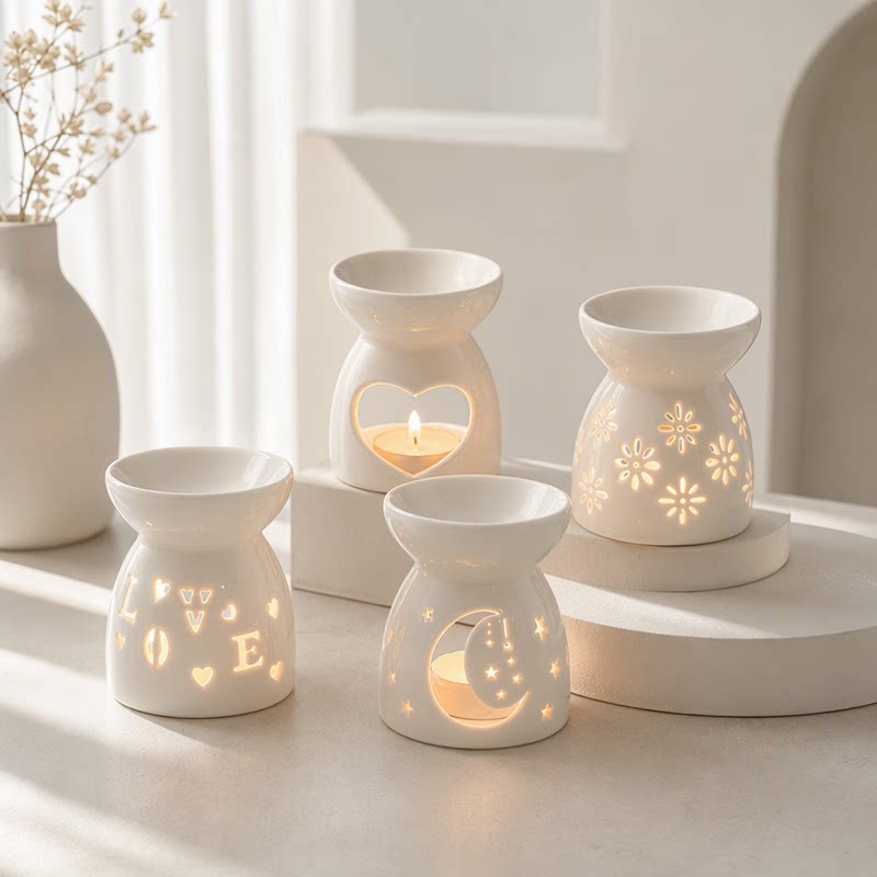 Ceramic Incense Burner - Minimalist Aroma Base